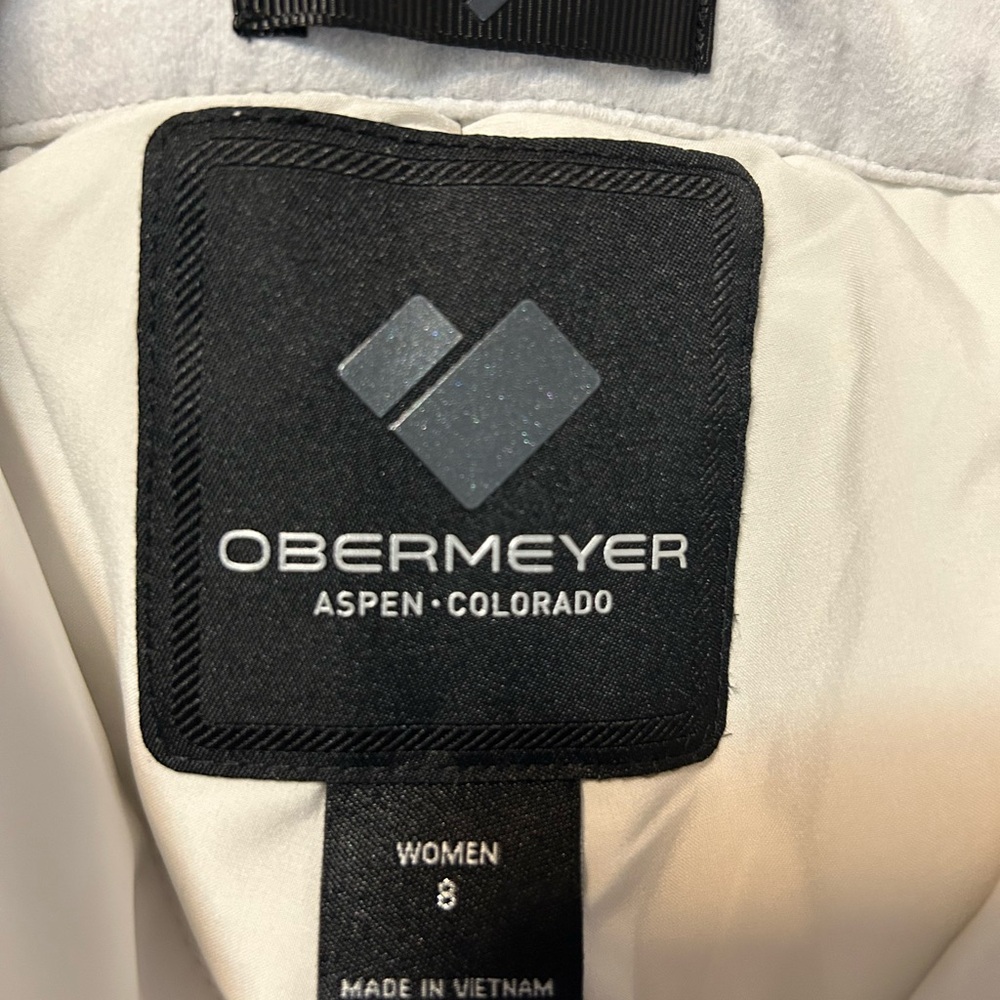 White Ski Pants with Zipper Details - Picture 3 of 8